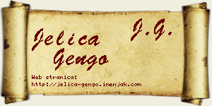 Jelica Gengo vizit kartica